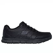 Skechers 思克威爾 Nampa SR [200272WBLK] 男 工作鞋 寬楦 止滑 保護 輕量 避震 黑 27.5cm 黑