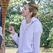 【ATUNAS 歐都納】女款精彩隨行連帽外套/防曬抗UV/輕量透氣/涼感輕薄外套/大尺碼A2GA2607W*- S 白