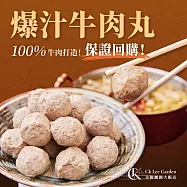 【全國麗園】爆汁牛肉丸300g 3入組 7種香料 牛肉鮮湯汁 Q彈爆汁 秘傳配方 熟食 冷凍調理包(牛肉丸 功夫菜)