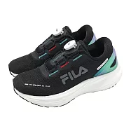 Fila 慢跑鞋 Light Chaser 女鞋 黑 綠 旋鈕 緩衝 運動鞋 斐樂 5J907Z034 25.5cm BLACK/GREEN