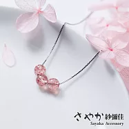 【Sayaka紗彌佳】925純銀匿名的浪漫草莓晶造型項鍊 -單一款式