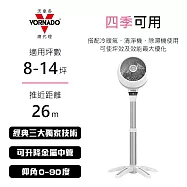美國 VORNADO 沃拿多 直流-高腳渦流空氣循環扇 6803DC-TW / 6803DC (適用8-14坪)