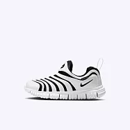 Nike Dynamo Free BR PS [IB7245-100] 中童 運動休閒鞋 毛毛蟲鞋 舒適 輕量 白黑 19 白/黑