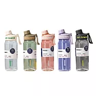 【H&R安室家】Dodge 道奇Tritan扭蓋刻度水壺 運動水壺860ml(H01) 白色