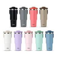 【H&R安室家】TYESO泰碩 304不鏽鋼雙飲保溫杯1200ml(H77) 白色