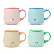 【H&R安室家】TYESO泰碩 陶瓷易潔層馬克杯355ml(H72) 粉色