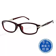 【SUNS】濾藍光眼鏡 雅緻方框眼鏡 僅20g 抗紫外線UV400 阻隔藍光/台灣製造 S2184 酒紅色