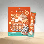 6包組 毛孩時代 極純滴雞精保健肉泥 6條/袋 高營養補氣養身 無添加安心配方 增強食慾 體力補給 日常保健首選 挑嘴貓適用- 滴雞精保健肉泥-鮪魚+雞肉/包×6包