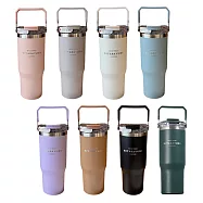 【H&R安室家】SITARAYURI 吸管直飲手提304不鏽鋼保溫杯900ml(H27) 紫色