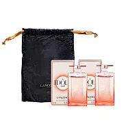 LANCOME 蘭蔻 IDOLE唯我香水(玫瑰花香)黑袋隨身攜帶組(5mlX2)-國際航空版