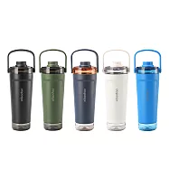 【H&R安室家】304不鏽鋼提把保溫杯(帶茶倉)650ml(H87) 黑色