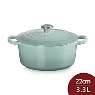 Le Creuset 典藏圓形鑄鐵鍋 22cm 3.13L 法國製 (電磁爐 IH爐可用) 海洋之花