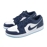 Nike 休閒鞋 Air Jordan 1 Low 男鞋 藍 白 喬丹 AJ1 553558-404 31cm NAVY/WHITE