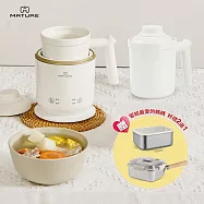 ★4/23~5/25母親節活動 MATURE美萃 剛剛好陶瓷電煮鍋-一機雙杯組合 CY-1626 /送玻璃蓋保鮮盒-1000ml