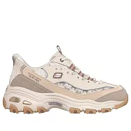 Skechers 思克威爾 D’Lites [150726NTTP] 女 休閒鞋 老爹鞋 舒適 卡其 花朵 23cm 卡其