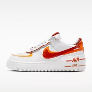 Nike 耐吉 W AF1 Shadow [CI0919-124] 女 運動休閒鞋 低筒 厚底 穿搭 白橘紅 24cm 白/橘