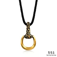 【點睛品】卷草紋 黃金項鍊_計價黃金(小)