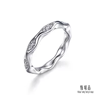 【點睛品】YuYu系列 優雅線條 10分 18K金鑽石戒指 港圍11