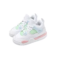 Nike 休閒鞋 Jordan 4 Retro TD 小童 學步鞋 白粉 情人節 AJ4 IB7070-100 16cm WHITE/PINK