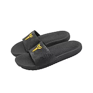 Nike 涼拖鞋 Kobe Kawa Slide GS/PS 中大童 黑 黃 曼巴 蛇紋 IF2871-003 17cm BLACK/YELLOW