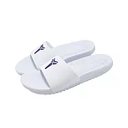Nike 拖鞋 Kobe Kawa Slide GS/PS 中大童 白 紫 曼巴 蛇紋 IF2871-101 17cm WHITE/COURT PURPLE
