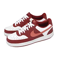 Nike 休閒鞋 W Court Vision Lo P NBK 女鞋 紅 白 復古 IM1652-601 23cm TEAM RED/ADOBE-WHITE