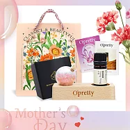 O&rsquo;Pretty 歐沛媞 水晶精油療癒能量套組(水晶擺飾+精油+能量直覺卡)-任選-母親節限定附提袋 粉水晶+依蘭精油