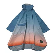 日本 KiU 404 第二代 標準成人有袖斗篷雨衣 內側TPU防水膜 耐水壓20000mm H2O FREE 漸變雲霞