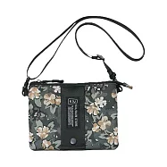 日本KiU 445 | 防水出門便利包 隨身包 斜背包 可放手機皮包鑰匙 大地花朵