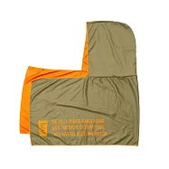 日本KiU 545【抗紫外線】速乾涼感 連帽涼巾 | 連帽保護頭部和頸部不被陽光灼傷 | 運動工作出遊出國夏日必備 軍綠色