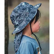 日本KiU 432 兒童透氣防水遮陽帽, 可放冰袋, 可調式帽緣帽帶 佩斯利星