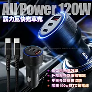 amuok All Power 120W 霸力瓦快充車充(TC+TC+USB) 單一