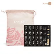 LANCOME 蘭蔻 零粉感超持久粉底#PO-02束口袋隨行組(1mlX15)-公司貨