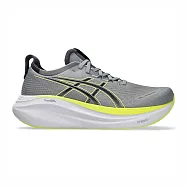 Asics 亞瑟士 GEL-Nimbus 27 2E [1011B956-022] 男 慢跑鞋 寬楦 跑鞋 路跑 灰 28.5cm 灰/螢黃
