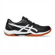 Asics Gel-rocket 12 2E [1073A081-001] 男女 排球鞋 羽球鞋 寬楦 穩定 包覆 黑白 24.5cm 黑/白