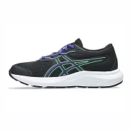 Asics 亞瑟士 Contend 9 GS [1014A337-009] 大童 運動鞋 慢跑鞋 跑鞋 路跑 黑 綠紫 24 黑/紫