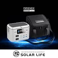 日本emirai MIRENEX 儲能小瓦力PRO 200W/192Wh/60000mAh NEX430+收納袋.行動電源 車宿露營電源 磷酸鐵鋰 防災移動備電 大容量 沙白+收納袋
