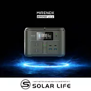 日本emirai MIRENEX 儲能小瓦力PRO 200W/192Wh/60000mAh NEX430.行動電源 車宿露營電源 磷酸鐵鋰 防災移動備電 大容量電力 軍綠