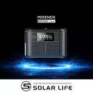 日本emirai MIRENEX 儲能小瓦力PRO 200W/192Wh/60000mAh NEX430.行動電源 車宿露營電源 磷酸鐵鋰 防災移動備電 大容量電力 黑