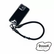 YOSEMITE 2WAY SHORT STRAP 雙向扣環/短版/手機掛繩/登山繩材質/日本製 公司貨 黑色