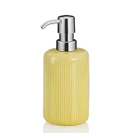 《KELA》德國 Ava陶製洗手乳罐(奶油黃350ml) | 按壓瓶 分裝瓶 沐浴乳罐