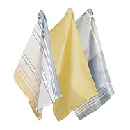 《KELA》德國 Pasado純棉擦拭布3入(藍紋起司) | 廚房抹布 清潔布 吸水布 擦手巾