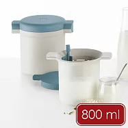 《LEKUE》西班牙 自製優格器(藍800ml) | 酸奶瀝水器 優格盒 自製酸奶 克非爾 希臘優格