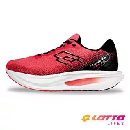 【LOTTO 義大利】男 VOLATA 400 ETPU 公路緩震路跑鞋- 25.5cm 珊瑚紅