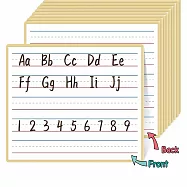 子玄 英文練習擦寫板 雙面可重複書寫 字母學習板 10張三線兩格英文練習板