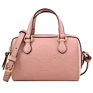 GUCCI 790130 GG Super Mini 迷你手提兩用波士頓包 柔粉