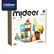 《mideer》-- 多彩透光磁力片-城市英雄(33pcs) ☆