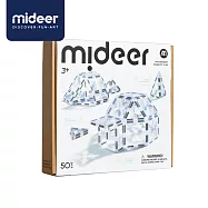 《mideer》-- 多彩透光磁力片-星鑽透明(50片) ☆