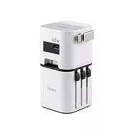 【TORRII】VOYA Pro 旅合充 65W多合一萬國轉接電源供應器 白色
