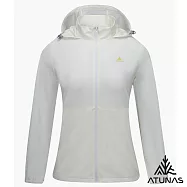 【ATUNAS 歐都納】女款防曬透氣輕量外套/涼感連帽外套/大尺碼A8GA2616W- 2XL 白
